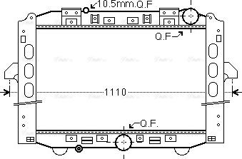 Ava Quality Cooling ME2284 - Radiators, Motora dzesēšanas sistēma autodraugiem.lv