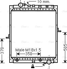 Ava Quality Cooling ME2237 - Radiators, Motora dzesēšanas sistēma autodraugiem.lv