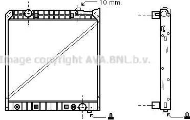 Ava Quality Cooling MEA2148 - Radiators, Motora dzesēšanas sistēma autodraugiem.lv