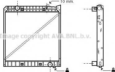 Ava Quality Cooling MEA2147 - Radiators, Motora dzesēšanas sistēma autodraugiem.lv