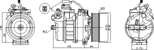 Ava Quality Cooling MEAK357 - Kompresors, Gaisa kond. sistēma autodraugiem.lv