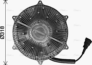 Ava Quality Cooling MEC332 - Sajūgs, Radiatora ventilators autodraugiem.lv