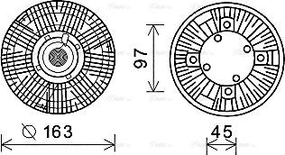 Ava Quality Cooling MEC262 - Sajūgs, Radiatora ventilators autodraugiem.lv