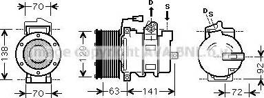 Ava Quality Cooling MEK249 - Kompresors, Gaisa kond. sistēma autodraugiem.lv