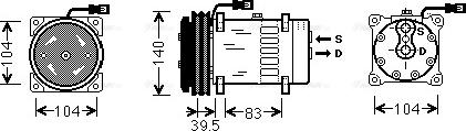 Ava Quality Cooling MFAK004 - Kompresors, Gaisa kond. sistēma autodraugiem.lv