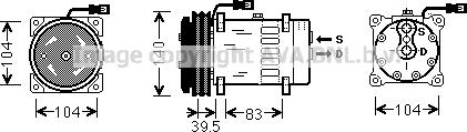 Ava Quality Cooling MFK004 - Kompresors, Gaisa kond. sistēma autodraugiem.lv