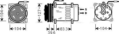 Ava Quality Cooling MFAK002 - Kompresors, Gaisa kond. sistēma autodraugiem.lv