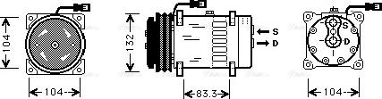 Ava Quality Cooling MFK003 - Kompresors, Gaisa kond. sistēma autodraugiem.lv