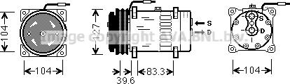 Ava Quality Cooling MFK002 - Kompresors, Gaisa kond. sistēma autodraugiem.lv