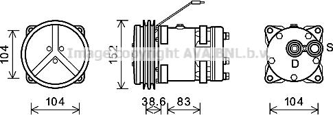 Ava Quality Cooling MFK030 - Kompresors, Gaisa kond. sistēma autodraugiem.lv