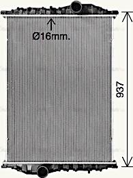 Ava Quality Cooling MN2111N - Radiators, Motora dzesēšanas sistēma autodraugiem.lv