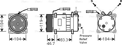 Ava Quality Cooling MNAK048 - Kompresors, Gaisa kond. sistēma autodraugiem.lv