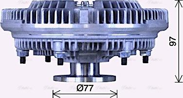 Ava Quality Cooling MNC114 - Sajūgs, Radiatora ventilators autodraugiem.lv