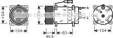 Ava Quality Cooling MNK061 - Kompresors, Gaisa kond. sistēma autodraugiem.lv