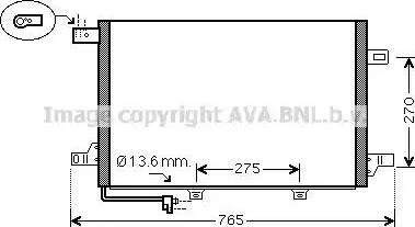 Ava Quality Cooling MS5579 - Kondensators, Gaisa kond. sistēma autodraugiem.lv