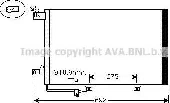 Ava Quality Cooling MS 5386 - Kondensators, Gaisa kond. sistēma autodraugiem.lv