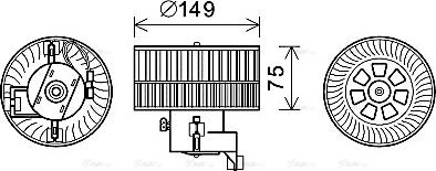 Ava Quality Cooling MS8619 - Salona ventilators autodraugiem.lv