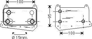 Ava Quality Cooling MS 3495 - Eļļas radiators, Motoreļļa autodraugiem.lv