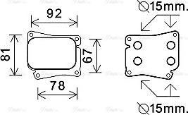 Ava Quality Cooling MS3559 - Eļļas radiators, Motoreļļa autodraugiem.lv