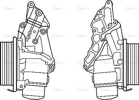 Ava Quality Cooling MS3688H - Eļļas radiators, Motoreļļa autodraugiem.lv