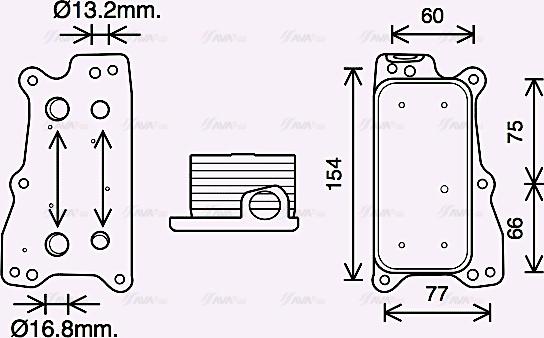 Ava Quality Cooling MS3688 - Eļļas radiators, Motoreļļa autodraugiem.lv