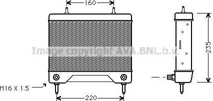 Ava Quality Cooling MS 3115 - Eļļas radiators, Motoreļļa autodraugiem.lv
