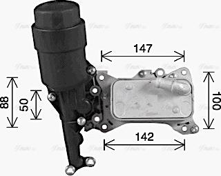 Ava Quality Cooling MS3741H - Eļļas radiators, Motoreļļa autodraugiem.lv