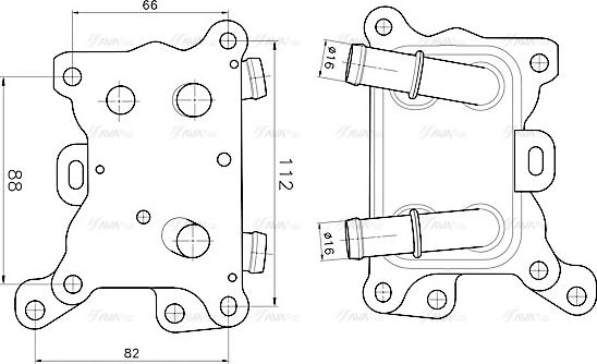 Ava Quality Cooling MS3787 - Eļļas radiators, Motoreļļa autodraugiem.lv