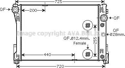 Ava Quality Cooling MS 2475 - Radiators, Motora dzesēšanas sistēma autodraugiem.lv