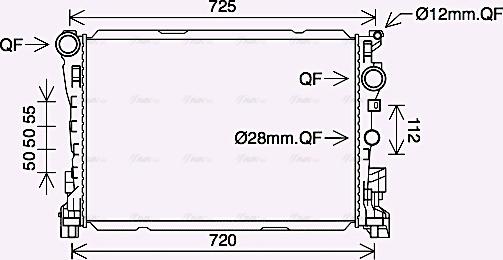 Ava Quality Cooling MS2691 - Radiators, Motora dzesēšanas sistēma autodraugiem.lv