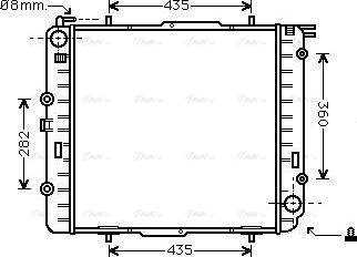 Ava Quality Cooling MS 2038 - Radiators, Motora dzesēšanas sistēma autodraugiem.lv