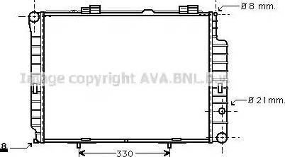 Ava Quality Cooling MS 2191 - Radiators, Motora dzesēšanas sistēma autodraugiem.lv