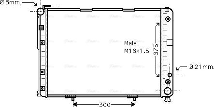 Ava Quality Cooling MS 2177 - Radiators, Motora dzesēšanas sistēma autodraugiem.lv