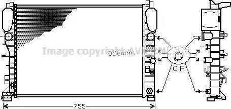 Ava Quality Cooling MS 2342 - Radiators, Motora dzesēšanas sistēma autodraugiem.lv