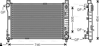 Ava Quality Cooling MS 2339 - Radiators, Motora dzesēšanas sistēma autodraugiem.lv