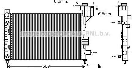 Ava Quality Cooling MS2246 - Radiators, Motora dzesēšanas sistēma autodraugiem.lv