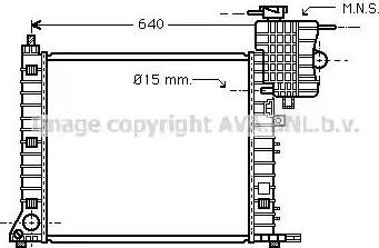Ava Quality Cooling MS 2264 - Radiators, Motora dzesēšanas sistēma autodraugiem.lv