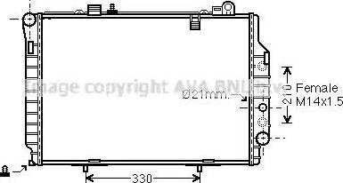 Ava Quality Cooling MS 2203 - Radiators, Motora dzesēšanas sistēma autodraugiem.lv