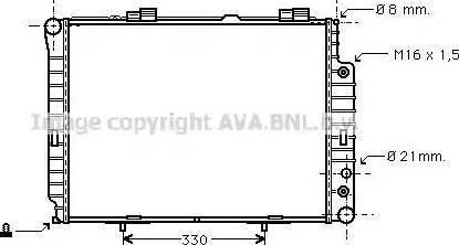 Ava Quality Cooling MS 2214 - Radiators, Motora dzesēšanas sistēma autodraugiem.lv