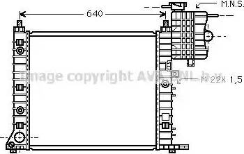 Ava Quality Cooling MS 2216 - Radiators, Motora dzesēšanas sistēma autodraugiem.lv