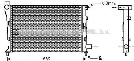 Ava Quality Cooling MSA2281 - Radiators, Motora dzesēšanas sistēma autodraugiem.lv