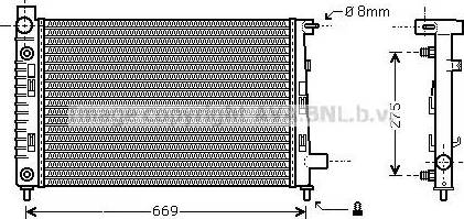 Ava Quality Cooling MS 2282 - Radiators, Motora dzesēšanas sistēma autodraugiem.lv