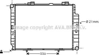 Ava Quality Cooling MS 2287 - Radiators, Motora dzesēšanas sistēma autodraugiem.lv