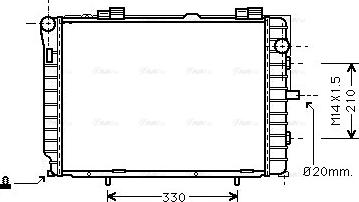 Ava Quality Cooling MS 2229 - Radiators, Motora dzesēšanas sistēma autodraugiem.lv