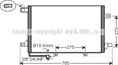 Ava Quality Cooling MSA5382 - Kondensators, Gaisa kond. sistēma autodraugiem.lv