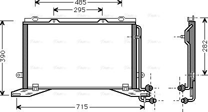 Ava Quality Cooling MSA5268 - Kondensators, Gaisa kond. sistēma autodraugiem.lv