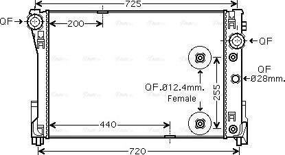 Ava Quality Cooling MSA2475 - Radiators, Motora dzesēšanas sistēma autodraugiem.lv