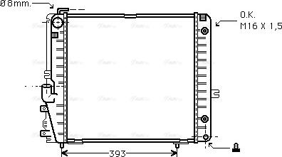 Ava Quality Cooling MSA2086 - Radiators, Motora dzesēšanas sistēma autodraugiem.lv