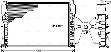 Ava Quality Cooling MSA2341 - Radiators, Motora dzesēšanas sistēma autodraugiem.lv