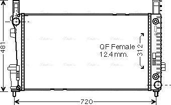 Ava Quality Cooling MSA2364 - Radiators, Motora dzesēšanas sistēma autodraugiem.lv